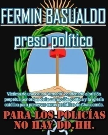 Yolanda5710's tweet photo. Hoy se cumplen 5.410 días de una prisión perpetua injusta.Víctima de una "causa armada" Involucrado por medio de torturas,testigos sobornados y condenado sin pruebas directas. Actuo la corrupcion política y eclesiástica 
#JMilei
#causablancocausaarmada
#Chascomus https://t.co/6f9lfpeUPX
