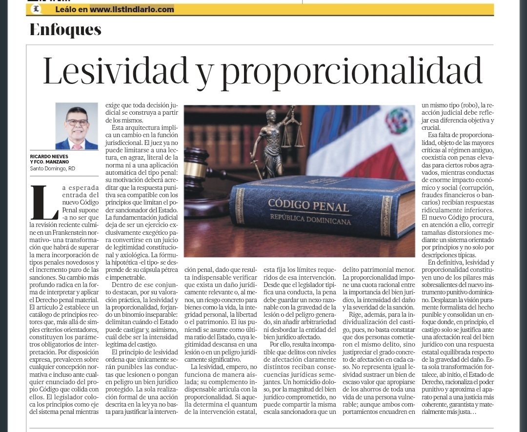 JuLiOCuRY's tweet photo. Ricardo Nieves (@nieves_rd) ignora que para los jueces ahogados en la mora y el pragmatismo del día a día, los principios solo sirven de relleno. Ponderar lesividad y proporcionalidad exige un esfuerzo hermenéutico que sustituyen por la subsunción mecánica.  Si la conducta encaja en el tipo penal, aplican la pena. Punto.