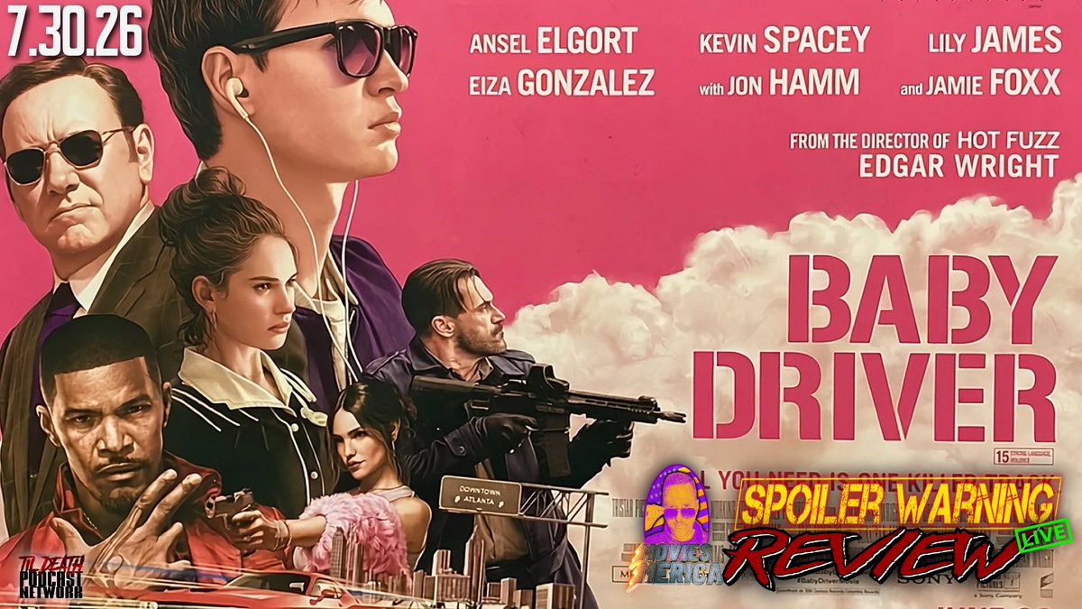 MoviesMerica's tweet photo. @rumblevideo #Livestream on today @ 7p ET/4p PT!!
Baby Driver (2017) 🚨SPOILER WARNING🚨Review LIVE | 7.30.26
Rumble: https://t.co/jG3Ap2F9Yc
@YouTube: https://t.co/hV1OIikXdk
#BabyDriver #MovieReview #AnselElgort #JonHamm #KevinSpacey #LilyJames #JonBernthal #EizaGonzalez #JamieFoxx #Flea #CJJones #EdgarWright #Action #Crime #Drama #Music #Romance #Thriller #Livestream #Review