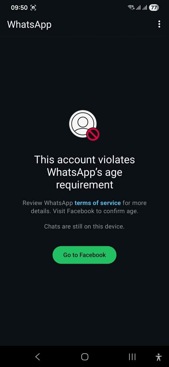 HAKSDLC's tweet photo. @WhatsApp @Whatsapp falsely banned me. Even after I uploaded my International passport. Making me loose all my data. This is unfair...Why should I loose my account because of automation glitches. https://t.co/gudvfSJNTA