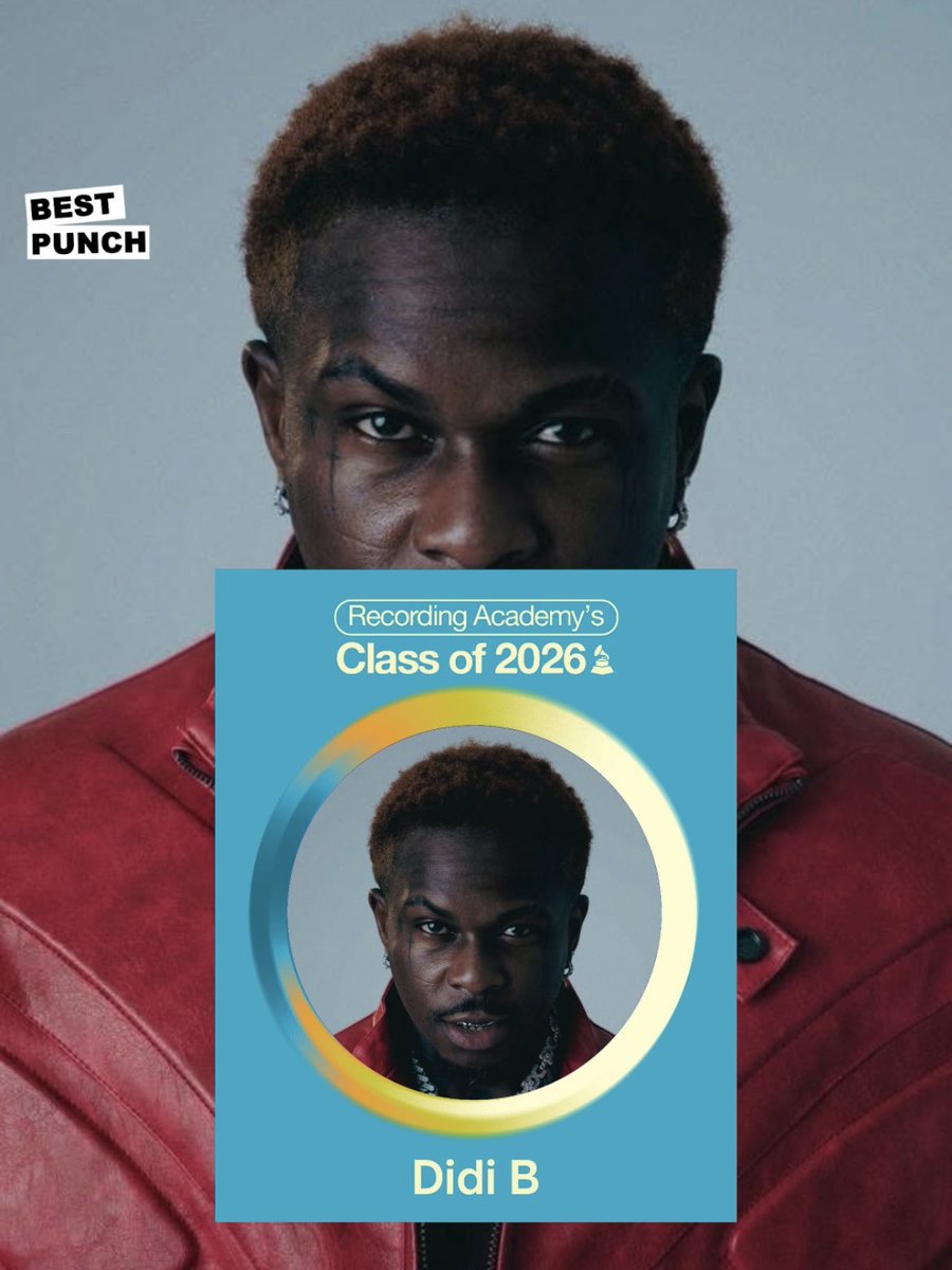 BESTPUNCHLINE_'s tweet photo. 🚨 DIDI B ANNONCE QU’IL REJOINT LA PROMOTION 2026 DE LA RECORDING ACADEMY 🥵🤯

DIDI B INTÈGRE LA PROMOTION 2026 DE LA RECORDING ACADEMY EN TANT QUE MEMBRE VOTANT DES GRAMMY AWARDS. 🥵

UNE PREMIÈRE DANS LE RAP IVOIRE 🇨🇮🤯 https://t.co/k7Xxp1rwBT
