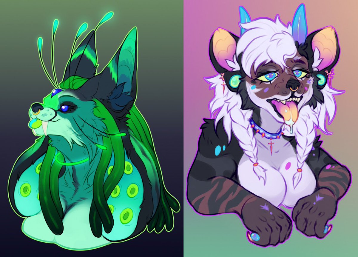 dcayorcus's tweet photo. I LOVE their colors! 💚💜💙

(c for necrotichybrid and caindrakon)
#furry #furryart #digitalart https://t.co/vejE8BIUZt