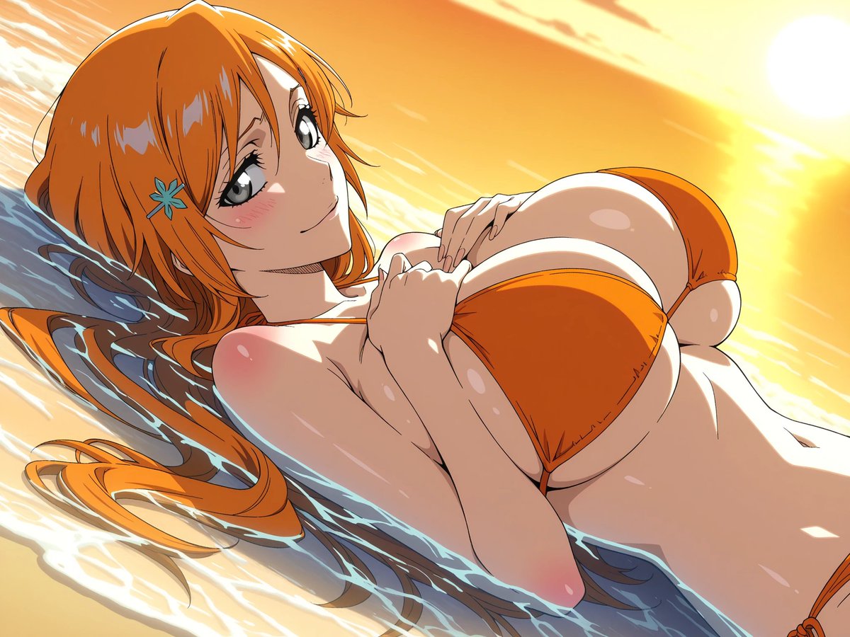 kuxeai's tweet photo. Orihime Inoue 🧡☀️

Full-Set Dropping Tonight Only On ⬇️⬇️⬇️
https://t.co/BDrIRBOQDQ

#OrihimeInoue #Orihime #Bleach #Anime #Waifu #AnimeGirl #Beach #Sunset #Kawaii #ブリーチ #オレンジ髪 #アニメ #可愛い #BeachBabe #AnimeWaifu #InoueOrihime #BleachAnime #OrihimeInoueFanart #SummerVibes #GoldenHour #CuteAnime #WaifuMaterial #オレンジ #ブリーチアニメ