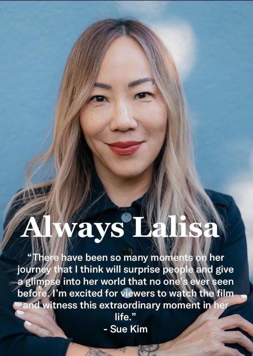 LALISAONLY997's tweet photo. #LISA documentary director Sue Kae said it was an honor to document LISA's transformative year.She revealed that the film will showcase new and surprising sides of her that fans have never seen before,and she can't wait for audiences to experience this special chapter of her life https://t.co/5fHmNBNvTa