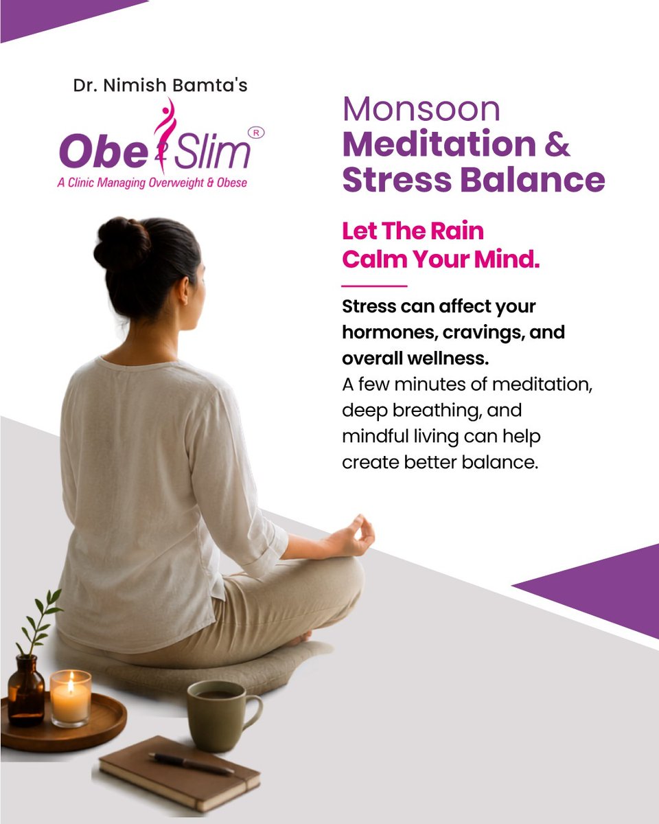 obe2slim_'s tweet photo. Bring calm to your mind this monsoon with mindful breathing, meditation, and stress balance for better wellness. 🌧️🧘‍♀️✨Start your journey with Obe2Slim.
📞 +91 94273 26226
📩 DM for consultation and appointments https://t.co/IWKDLkkcuY