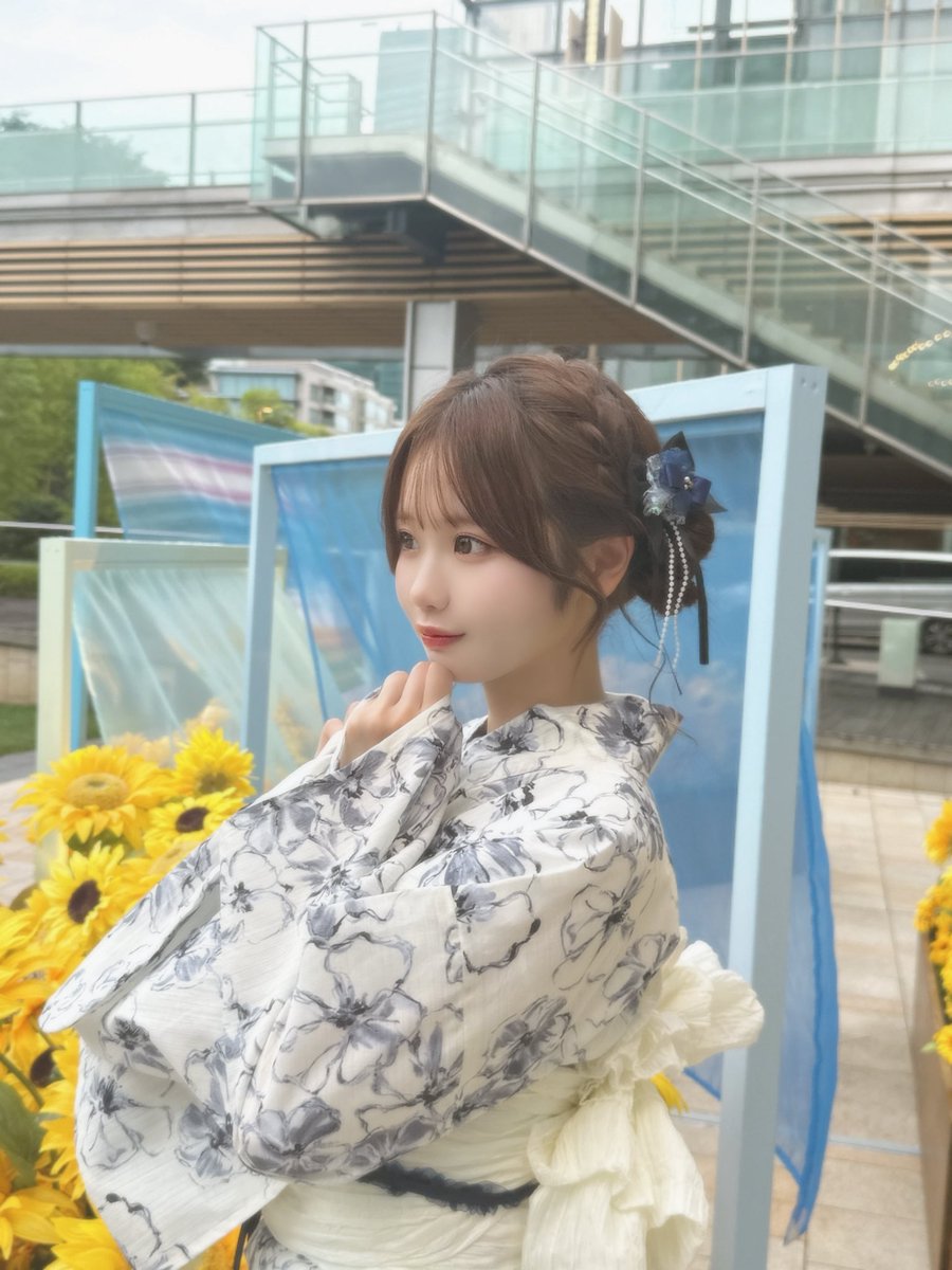 maid_dechi's tweet photo. 浴衣🌻🧡 https://t.co/tunFSL4JMa