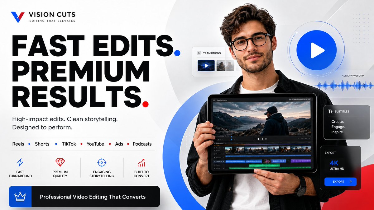 ProgressOne10's tweet photo. Ready to Turn Your Raw Travel Footage into Cinematic Masterpieces? 🎬✈️

Elevate your vlog and lifestyle videos with professional pacing, color grading, sound design &amp; seamless transitions that keep viewers hooked!

https://t.co/f1c33ju1ll

#VideoEditing #TravelVlog #VlogEditor https://t.co/eiyCz7wUpV