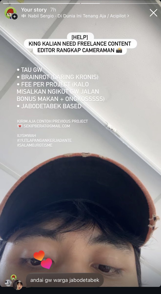 skipberat's tweet photo. Loker loker https://t.co/487mKDPE6s