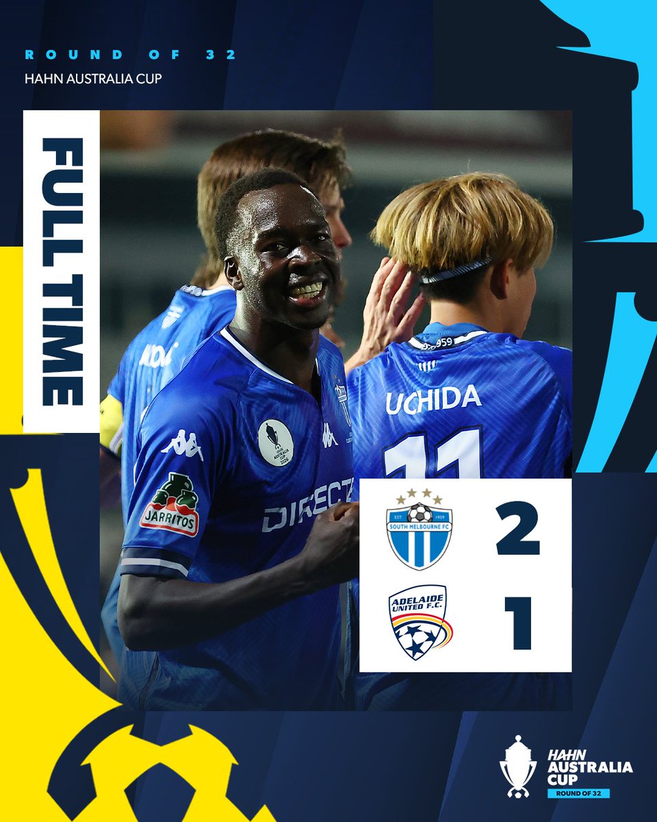 AustraliaCup's tweet photo. ✅ @SMFC complete the Cupset over Adelaide!

#AustraliaCup #MagicOfTheCup https://t.co/tb1PGDTDjO