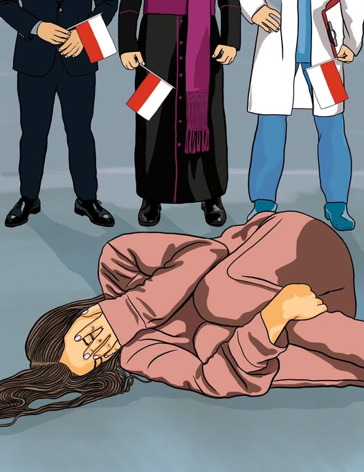 WieElink's tweet photo. Diagnoza? 
Brak czaszki płodu. 
Wypis z polskiego szpitala  „Brak podstawy prawnej” do terminacji wadliwej ciąży.
To nie jest „ochrona życia”. 
To jest systemowa przemoc wobec kobiet❗️

Kiedy Polska stanie się krajem bezpiecznym dla kobiet⁉️
Cały artykuł @tygodnikpolityka https://t.co/YjYptN9L6M
