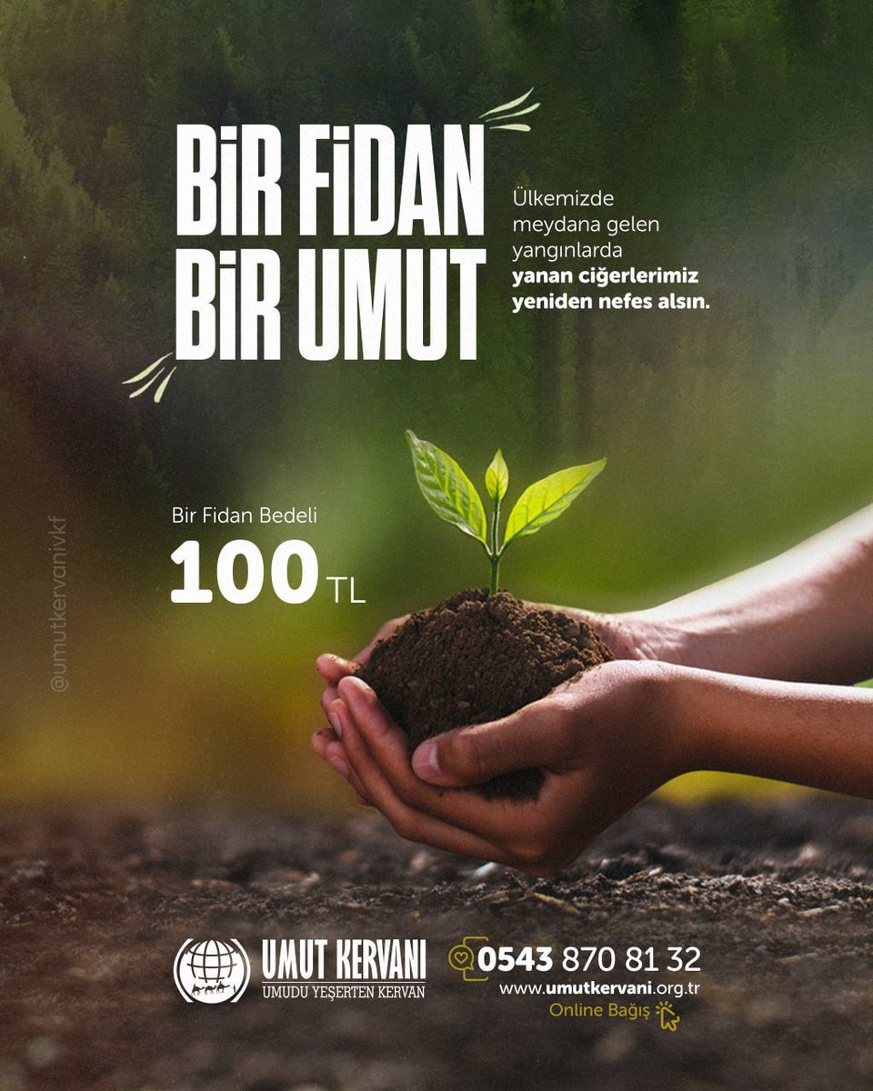 BismilUmut's tweet photo. BİR FİDAN BİR UMUT  

Ülkemizde meydana gelen yangınlarda yanan ciğerlerimiz yeniden nefes alsın. https://t.co/n5qqO9WP4n