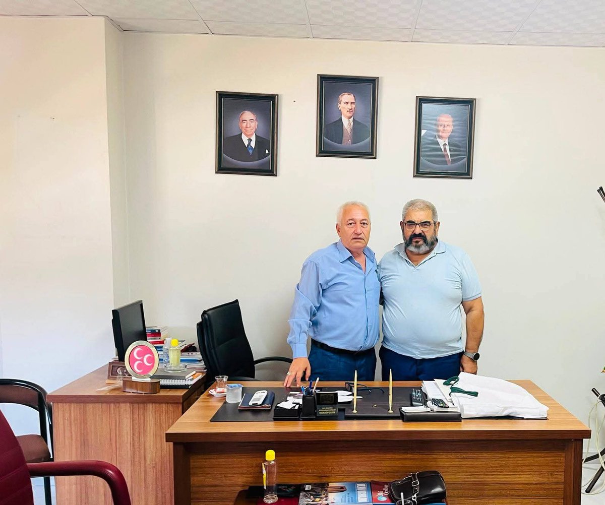 Mehmetsahindede's tweet photo. MHP Mersin İl Sekreterimiz Sayın Kamil Durmuşoğlu'nu ziyaret edip gündeme dair muhabbet ettik https://t.co/PRVyTwd9tW