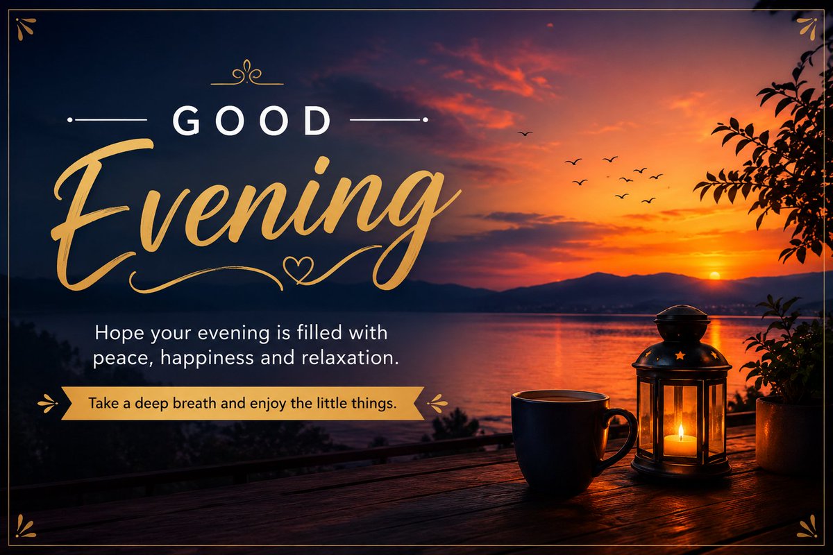 CoinLabVerse's tweet photo. Good evening! 🌆

Hope you're having a wonderful evening. Wishing you peace, happiness, and a relaxing end to your day. Take care and enjoy your evening! https://t.co/pZkJulhUNF