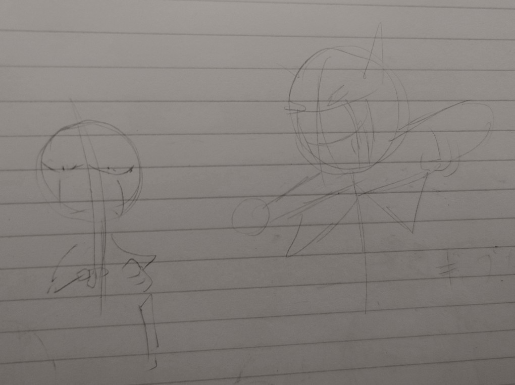 ghodkarn's tweet photo. 今日何も描けなかったので前投稿したバッファとブロの下書きバージョンでも載せときます🥲
棒人間君はいつもいい仕事してくれますよ https://t.co/0Xg10xwDNB