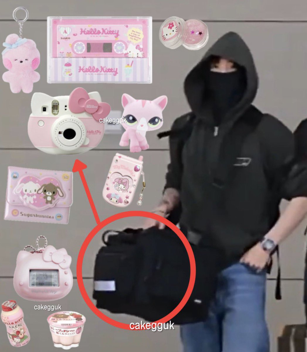 cakegguk's tweet photo. what’s in my bag ft jungkookie https://t.co/H2NJwtw7nY
