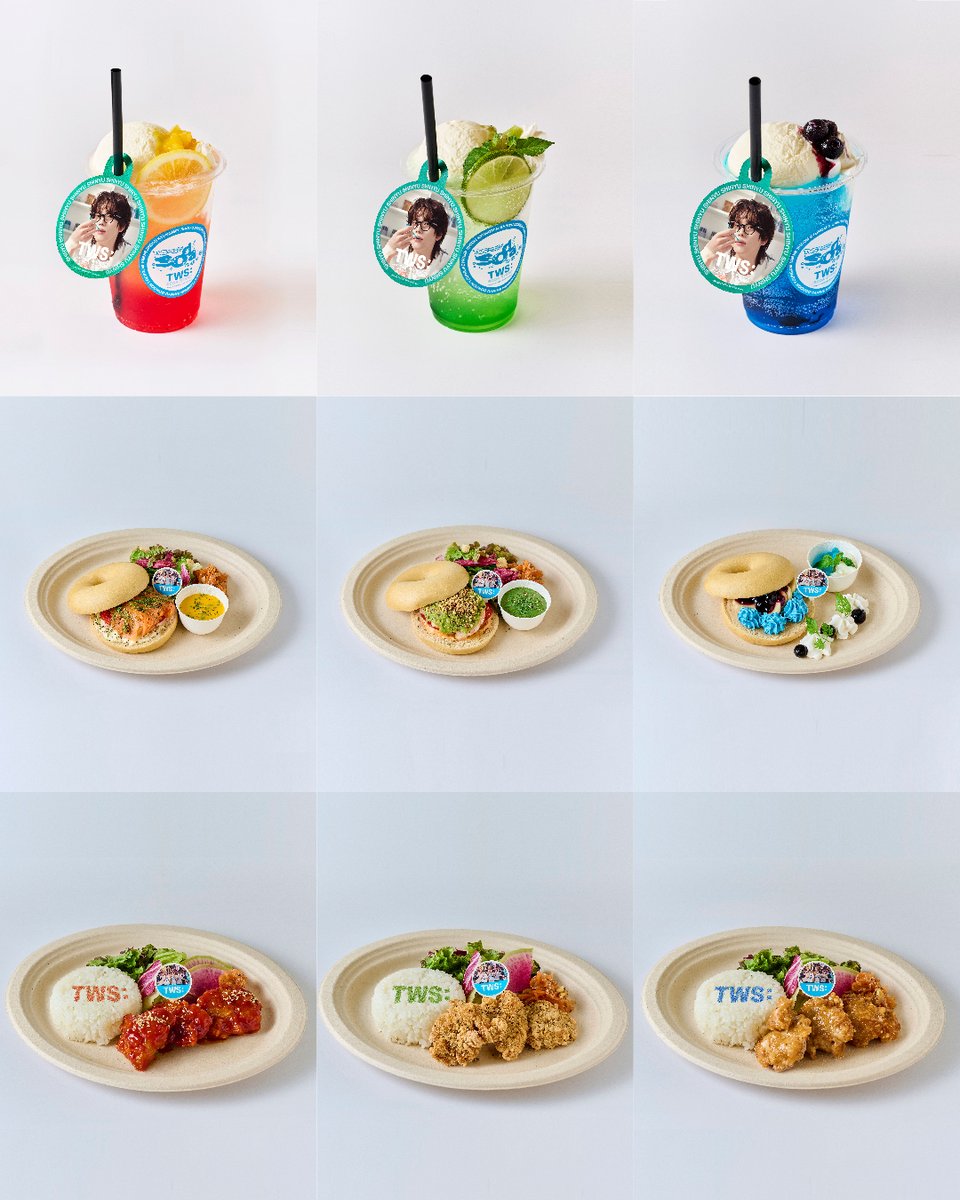 TWS_INTL's tweet photo. [INFO] 260730

※ Spotify Collaboration Event — "TWS SODA STAND" ※

🗓️ August 3 – 26, 2026
🕚 11 AM – 8 PM JST
📍 PARKY (Dogenzaka, Shibuya, Tokyo)

Admission: Free (advance reservation required)

Event Highlights
- Enjoy exclusive 「SODA SODA」-inspired collaboration drinks
- View behind-the-scenes photos from the 「SODA SODA」 shoot, available only at the venue

Collaboration Menu
Cream Soda Drinks
- Mango Cream Soda
- Kiwi & Green Apple Cream Soda
- Blue Hawaii Cream Soda

Bagel Plates
- Salmon Cream Cheese
- Spicy Shrimp Avocado
- Blueberry & Banana

Chicken Plates
- Yangnyeom
- Pepper Cheese
- Honey Mustard

Purchase Benefits
~ Collaboration Drinks ~
For each collaboration drink purchased, you'll receive 1 Random Original Straw Tag, 1 Random Original Coaster

~ Collaboration Food ~
For each collaboration food item purchased, you'll receive 1 Random Original Ticket Card

One bonus item will be given per eligible purchase. All designs are distributed at random while supplies last

#TWS #투어스 #247WithUs @TWS_PLEDIS