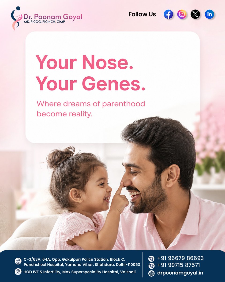goyalpoonam29's tweet photo. Every little smile carries a story of hope, love, and a beautiful future. ❤️
At Dr. Poonam Goyal's Fertility &amp; IVF Centre, we are committed to helping you take the next step toward parenthood with advanced fertility care and compassionate support. https://t.co/G8LYEkZKFD