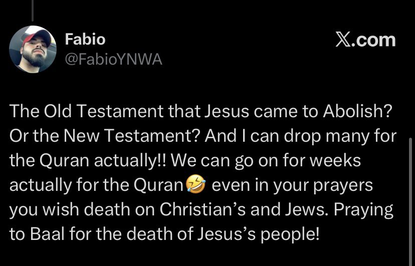 arike15005's tweet photo. @NectarOrganic @FabioYNWA @HardenBetter_ I like your response that “Jesus is God”. According to the Bible, every law in the Old Testament was given to Moses by God (aka Jesus). Was Jesus (God) drunk or confused when he gave Moses the law and he came back to abolish it. Does this mean biblical God (Jesus) is not smart? https://t.co/unYCBoWSnE