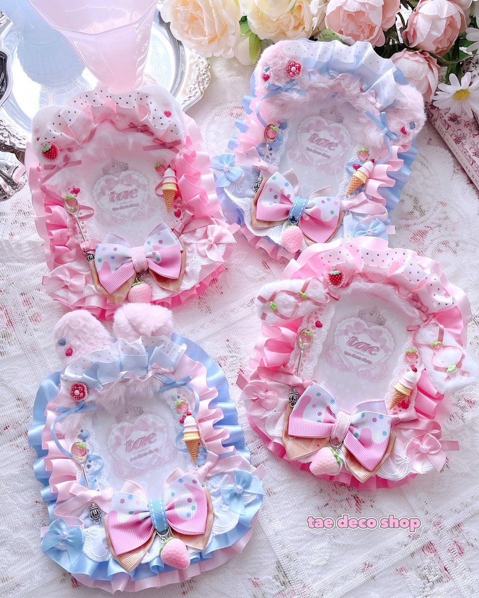 tae_decoshop's tweet photo. Secret Rose Garden シリーズ🌹🎀 
あいすくりーむ屋さん🍨⋆꙳トレカケース

今週分です^ ܸ.  ̫ .ܸ ^ (7/31 21:00〜)
Base ページ公開は当日の夕方ごろです౨ৎ⋆˚.⋆ https://t.co/vDwGlMG1ZM