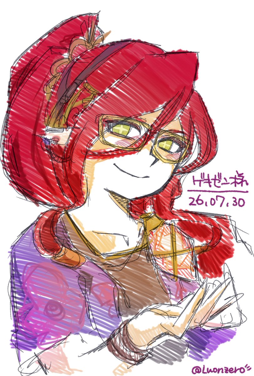 Luonzero's tweet photo. ゲキゼン様再登場を祝して🎉

#コトダマン #コトダマンイラスト https://t.co/1W1MViq41S