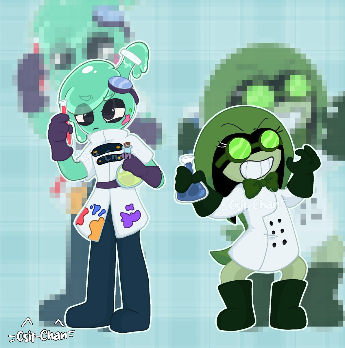ositchan's tweet photo. A few little attacks from Artfight for someone on Facebook, hehehe
#artfigth #notmyocs #dandysworld #dandysworldocs https://t.co/fdvpxLZvZr