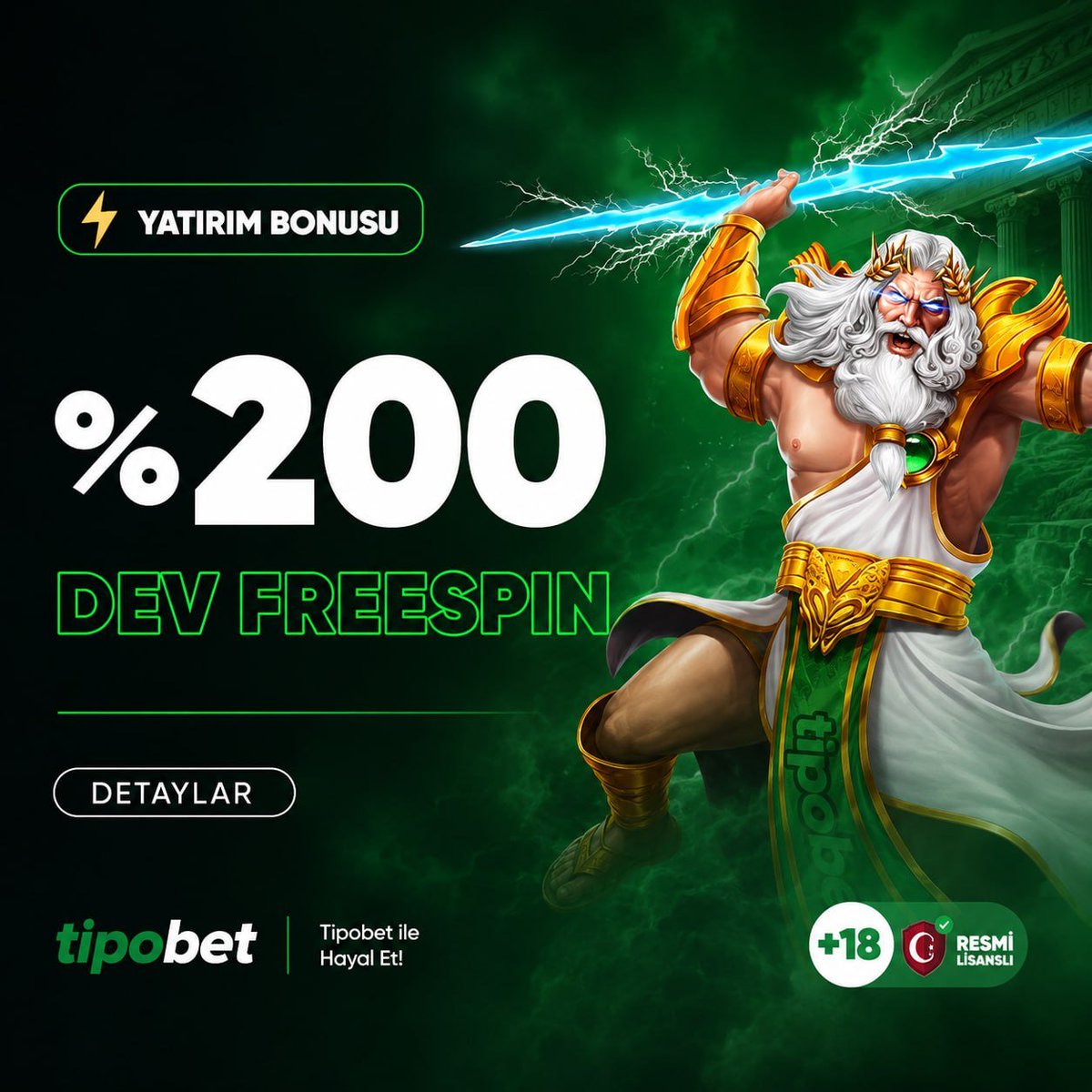 tipobetcomlive's tweet photo. 🚀 %200 BÜYÜK KAZANÇ BONUSU!

🎁 Yatırımına %200 Bonus kazan, büyük ödüllerin kapısını arala!

🎰 1.000₺ ve üzeri yatırımlarda ayrıca 2.000₺ değerinde FreeSpin fırsatını yakala!

💸 Para Kart veya Payurus ile yatırımını yap, "%200 Büyük Kazanç Bonusu" seç https://t.co/RPumUDd7Hv