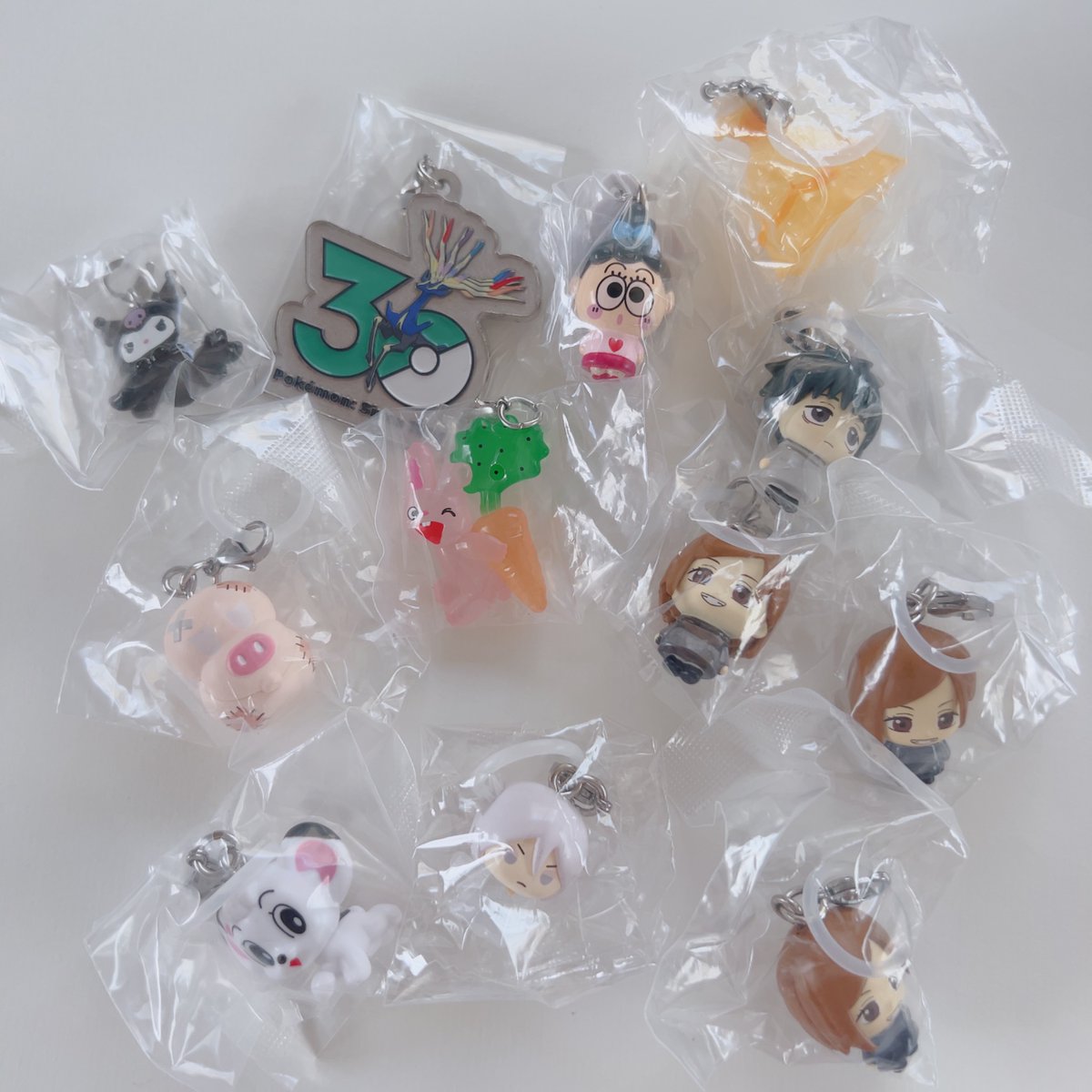 amelip1002's tweet photo. めじるしアクセサリー交換　譲渡

譲:呪術乙骨(+野薔薇のみ).朽木ルキア.ポケモンメタルチャーム(ゼルネアス).レオ( +つぎはぎのみ)めんだこクロミ(少し塗装剥がれ).ベル.サンリオ.

求:定価・未所持めじるしDisneysummer.サンリオクリスタル.ちいかわなど

池袋手渡し優先⭕️>郵送 https://t.co/BeIPfCrFJA