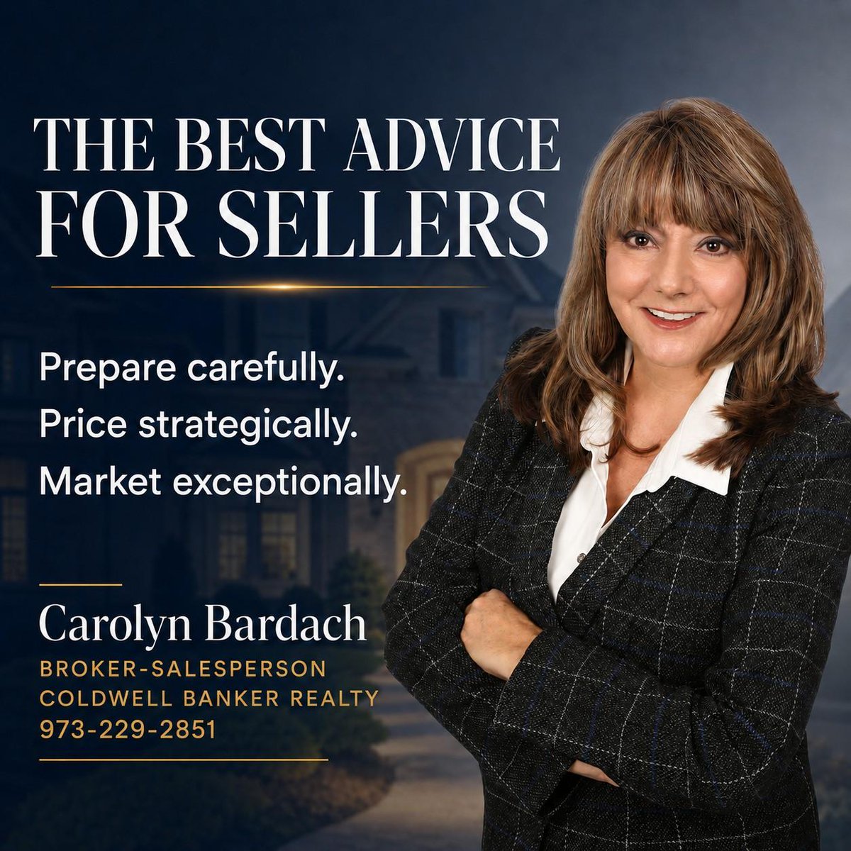 loveshomesinNJ's tweet photo. Selling successfully takes more than putting a sign in the yard. 🏡

Prepare carefully.
Price strategically.
Market exceptionally.

Thinking about selling? Let’s create the right strategy for your home.

Carolyn Bardach
Coldwell Banker Realty
973-229-2851

#NJRealEstate https://t.co/7pRvawpbiW