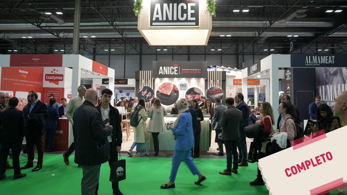 ANICE_ES's tweet photo. 🔴El Pabellón Agrupado de #ANICE para @MeatAttraction 2027 agota todas sus plazas cuando aún faltan casi 7 meses para la feria.

Un reflejo de la confianza de las empresas en un espacio que impulsa las oportunidades de negocio 👇
https://t.co/zW0EtVjszz https://t.co/MMFBBlegTx