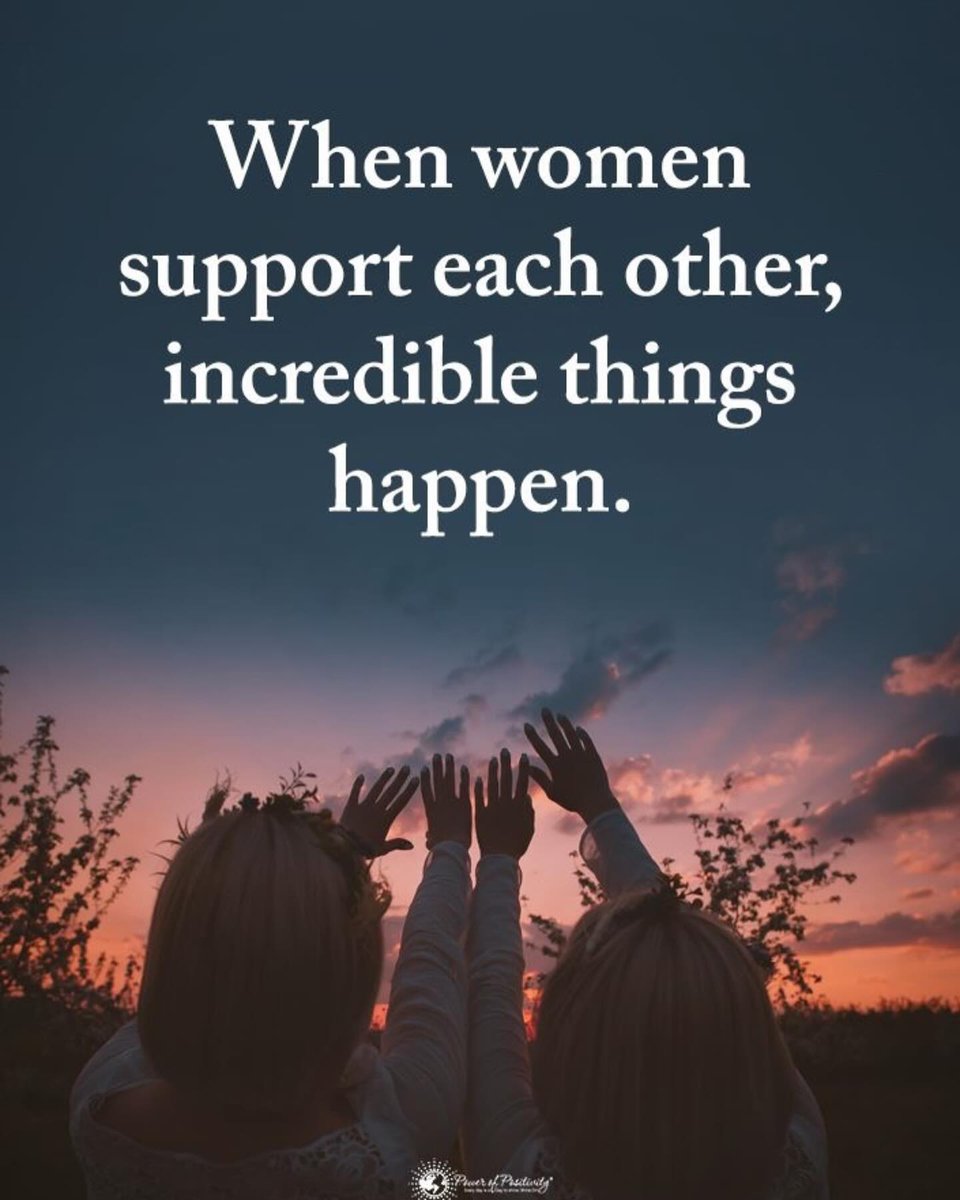 LIVEpositivity's tweet photo. When women support each other, incredible things happen. 🤝✨ https://t.co/gint1JlWdb