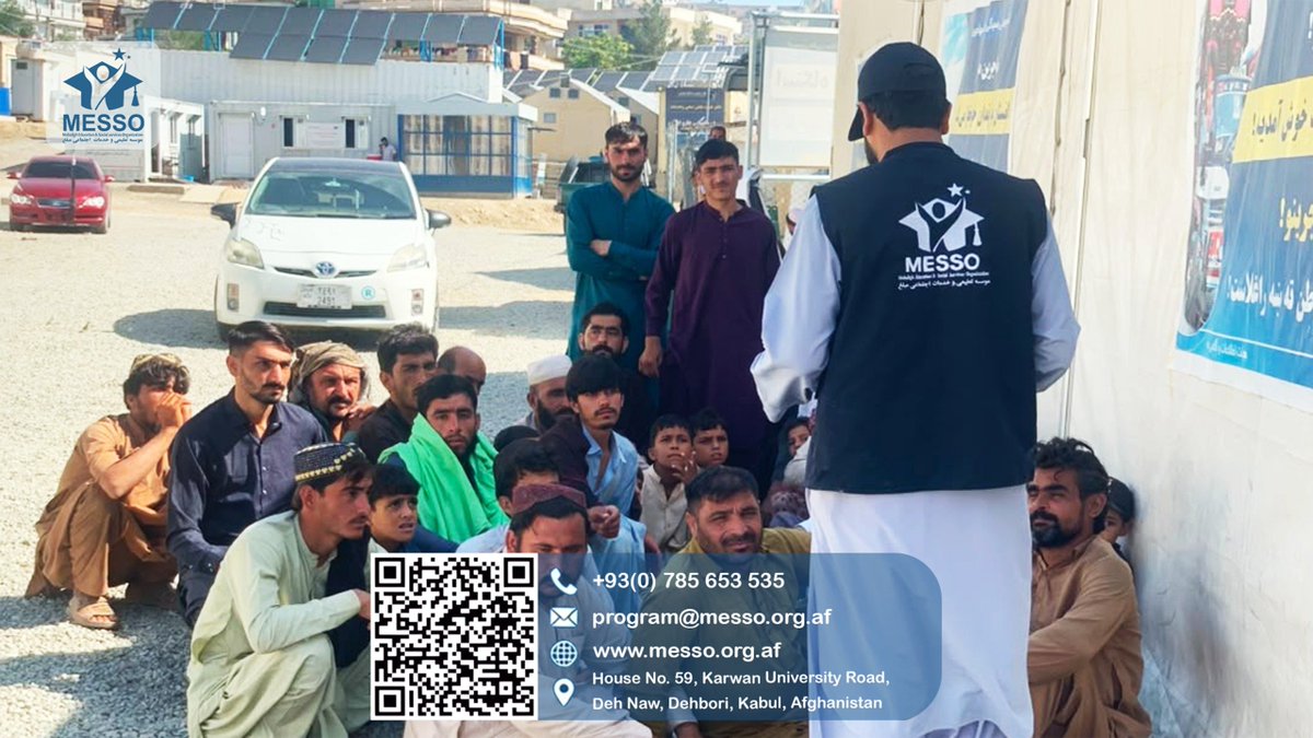 MessoOrg's tweet photo. the heart of our mission at Liwyee Babajan Camp 
Our field worker Mr. Abdul Salam, Achakzai do it all—from registering returnees and providing safety awareness, and helping families find their way home.
#WelcomeHome #AfghanReturnees #HumanitarianWork #Kabul #LiwyeeBabajan https://t.co/QsEgUdm0LJ