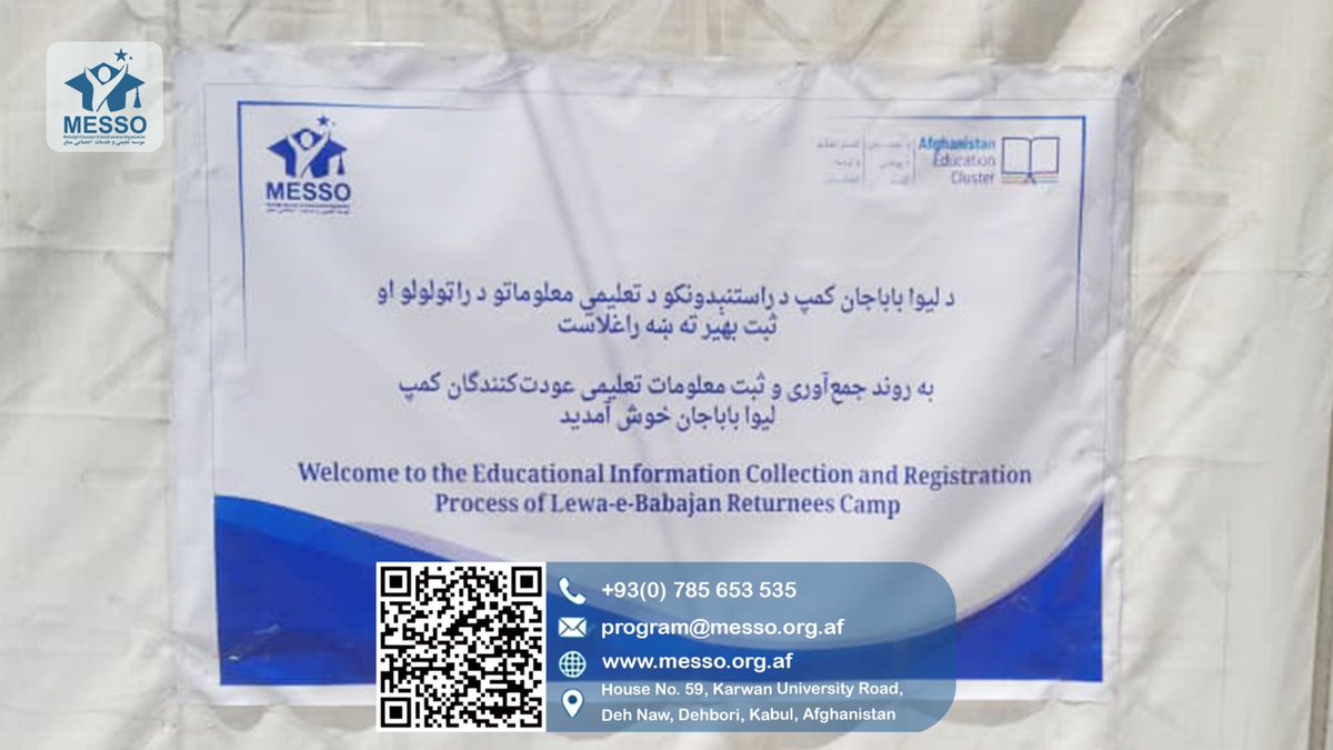 MessoOrg's tweet photo. the heart of our mission at Liwyee Babajan Camp 
Our field worker Mr. Abdul Salam, Achakzai do it all—from registering returnees and providing safety awareness, and helping families find their way home.
#WelcomeHome #AfghanReturnees #HumanitarianWork #Kabul #LiwyeeBabajan https://t.co/QsEgUdm0LJ
