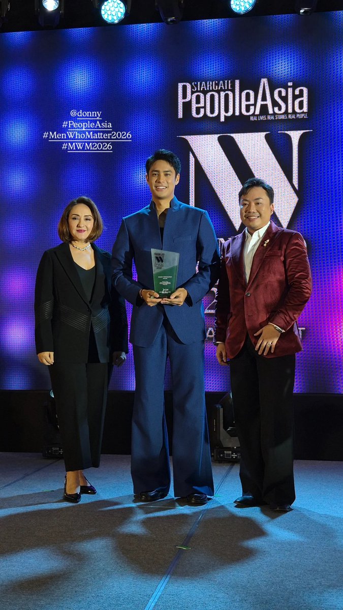 DonBelleOFC's tweet photo. Congratulations, @donnypangilinan! 🤍

#MenWhoMatter2026 
#DonnyPangilinan https://t.co/Yux1JLUYAF