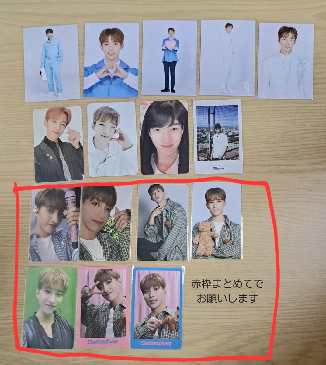 kimirus82340's tweet photo. セブチ SEVENTEEN トレカ 買取 交換

譲）画像1~3 ドギョム

求）買取（メルカリ通し≫PayPay）

グッズ整理しております
お値段記載しリプ又はDMの方にお声がけ頂きますと幸いです🙇🏻‍♀️

なるべくおまとめでお願いします🙇🏻‍♀️⸒⸒ https://t.co/eR3YlXPUjl