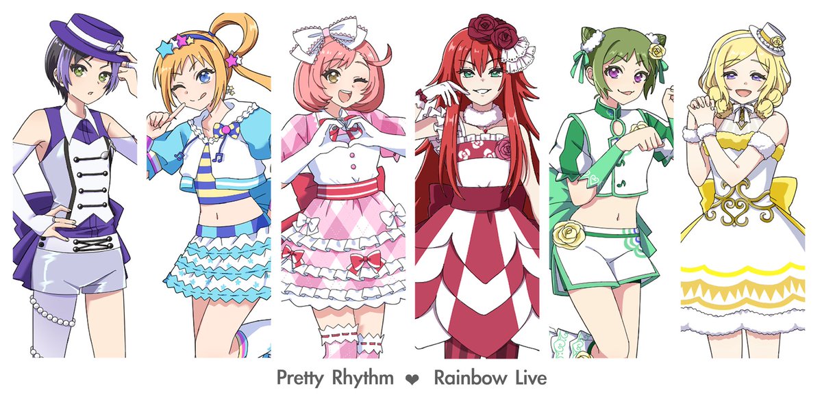 nen_twelve's tweet photo. 💜 🩵 🩷 ❤️ 💚 💛

#プリティーリズム・レインボーライブ https://t.co/hyCicULhmE