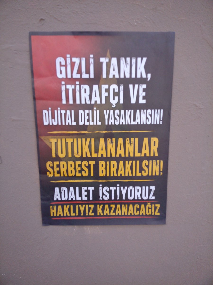 cayanbizim's tweet photo. BU MAHALLE BİZİM-ÇAYAN 
Gizli tanık itirafçı ve dijital delil yasaklansın 50 adet afiş çalışması yaptı @3tayadliaileler @sariGazi0 @Okmburasi @KadikyHalkx7 https://t.co/20BYnD84sx
