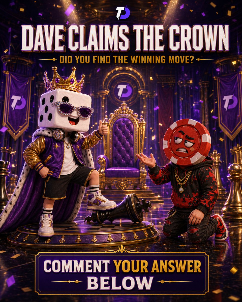 TrustDice's tweet photo. ♟️ MATE IN 1. Dave’s crown is only one move away.. and Frank is already sweating. 👑

🔗 https://t.co/LjQiECqQVv

Study the board, find the checkmate and comment your move before someone else gets there first. Don’t overthink it. 👀 https://t.co/Pxk0JCiGZb