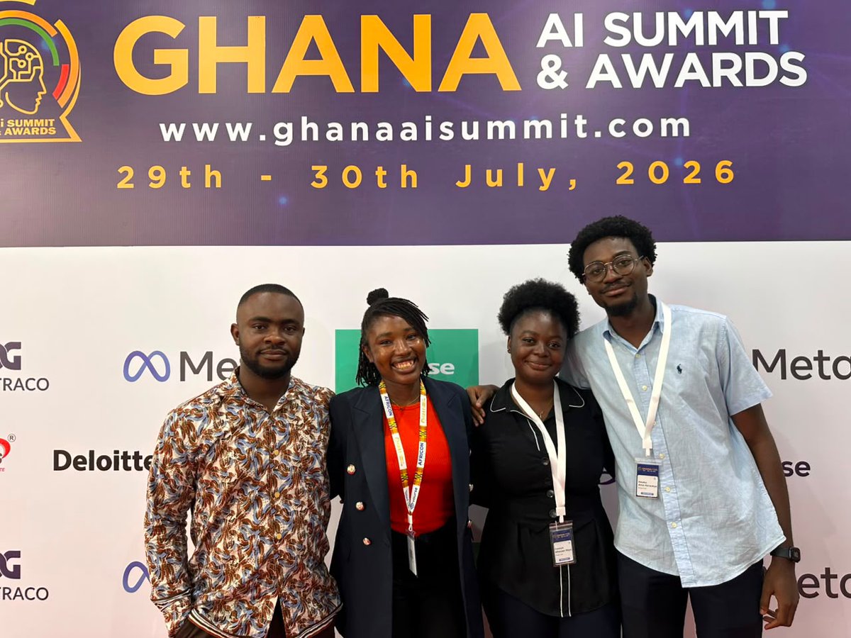 MESTAfrica's tweet photo. Congratulations to Omaya Care, from Cohort 1 of the MEST AI Startup Program. They won First Place at the Ghana AI Innovation Challenge at the Ghana AI Summit and Awards.

7 months into their training at MEST, their startup is already winning awards.

Omaya Care is a postpartum care service that checks in on mothers after they leave the hospital through voice calls and WhatsApp, helping identify concerns and alert care teams when needed. https://t.co/7FGKObca1i

Congratulations to Frederick Obeng-Nyarko (@fred_o_nyarko) Joy Tari-Bagshaw (@JoyTariBagshaw), Kwaku Amo-Korankye (@kwaks_a )and Fatimah Alhassan Wayo (@faawayo), this is a well-deserved achievement! 

#MESTAfrica #BuildAtMEST  #MESTAI2026 #MESTAIGlobal