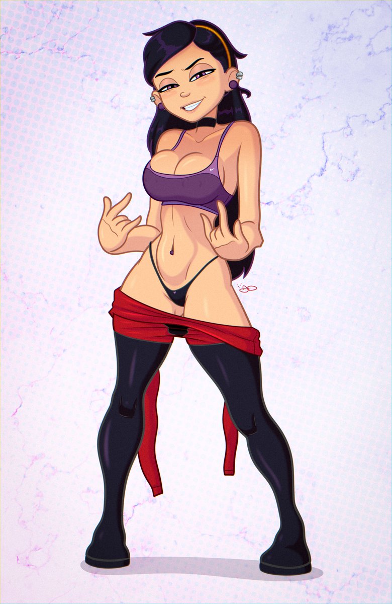 jumpdriiver's tweet photo. PIN-UP, No. 79 - Ultraviolet!

"My hero work isn't the only thing that's incredible..."

Violet was a fave of mine growing up. Another long-standing crush... right next to her thicc-ass mama. Had lots of fun taking another swing at Violet. I think she'd have no issue holding her own as a solo act against the forces of evil. I wonder what Incredibles 3 will have in store for her! 💜

There are TWO additional variants on the Patreon!

#theincredibles #violetparr #fanart