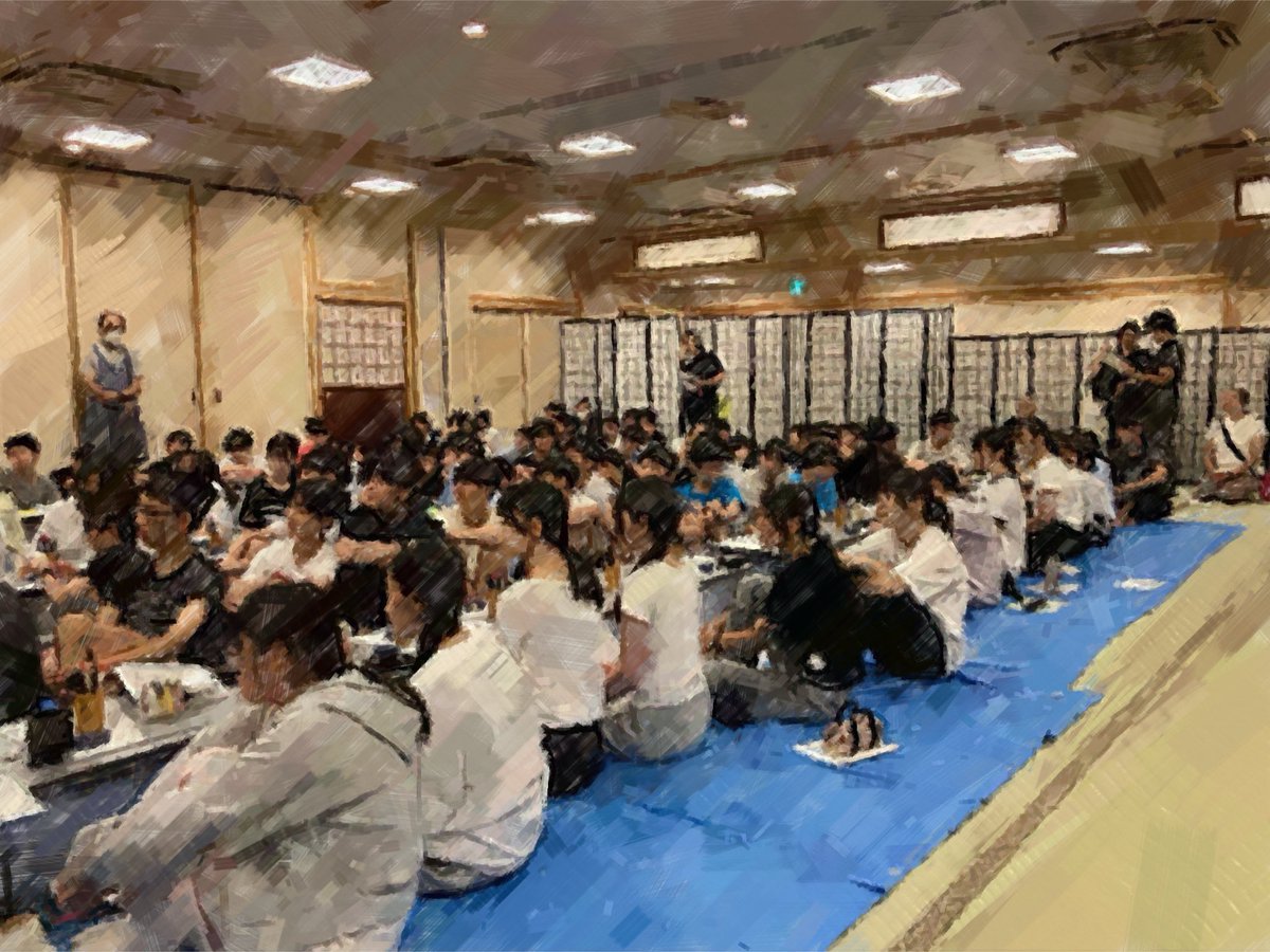onarimonjh's tweet photo. 夏季学園２日目15
夕食が終え、本日の宿舎の方への挨拶をしました。目と心で話を聞こうとする姿勢がよく伝わります。
今夜は、講師の方に来所していただき、伝統工芸である漆器加飾に挑戦します。 https://t.co/ipdbXvAI7L