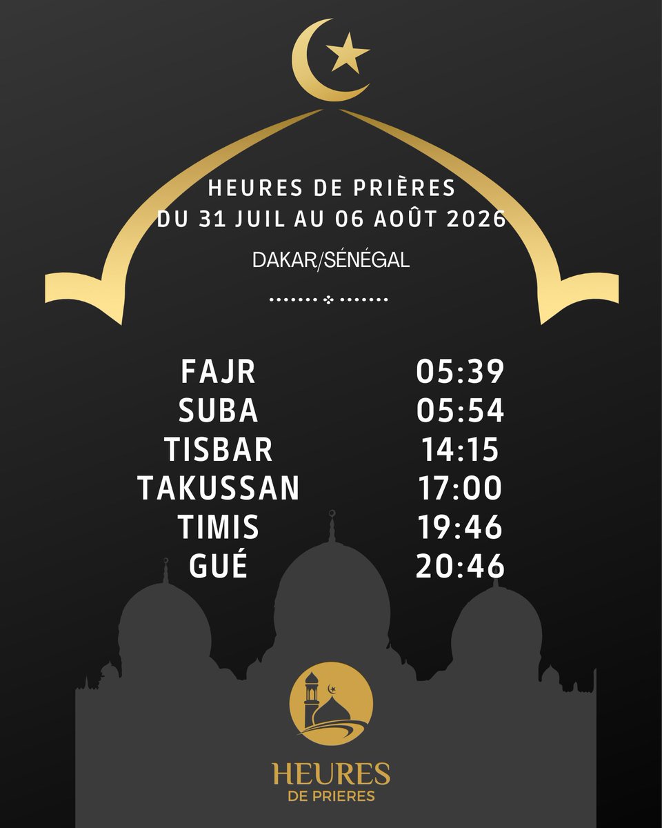heuresdeprieres's tweet photo. « Accomplissez la prière [normalement], car la prière demeure, pour les croyants, une prescription, à des temps déterminés. »

[Sourate An-Nisa’, Aya 103] https://t.co/V0CYhKvQ0S