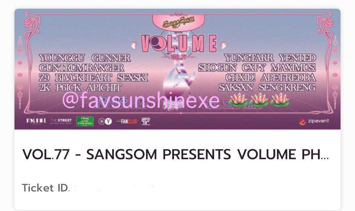 favsunshinexe's tweet photo. 🪽wts / ส่งต่อ Vol.77 มี 1ใบคับ
ไม่มีคนไปด้วย
Price : 950 พร้อมโอนลดได้ แลกอจได้ค่ะ
พร้อมส่งต่อบัตรให้ทางเมลงับ 🪷
#volumelivehouse #VolumePhase8 https://t.co/IboyaU3c7A