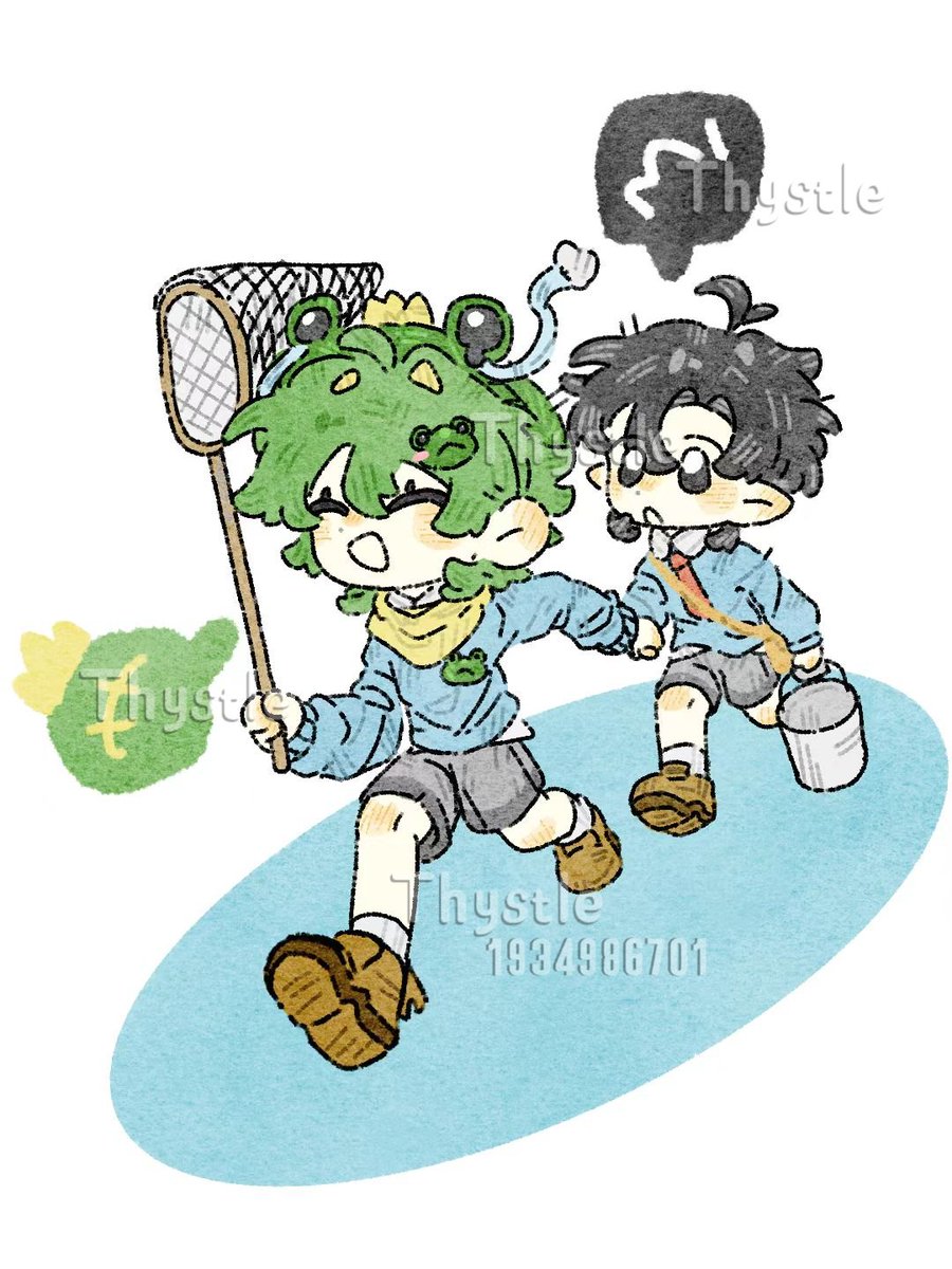 Thystle_0715's tweet photo. 幼儿园春游时候
最近很喜欢画萌萌的 感觉他们两个小时候很美好呀。。
约的稿件!
#mcyt #FroggyDude #grox https://t.co/J4hKnHzo01