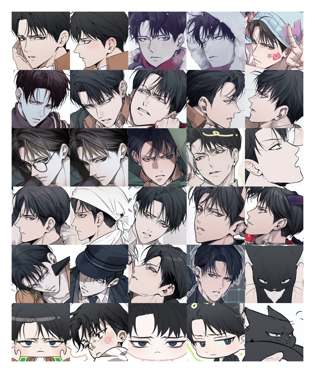 lovewithyou_159's tweet photo. #Levi
그동안 그린 리바이 얼굴 모아봤어요 😳 https://t.co/zye4cUKtwQ