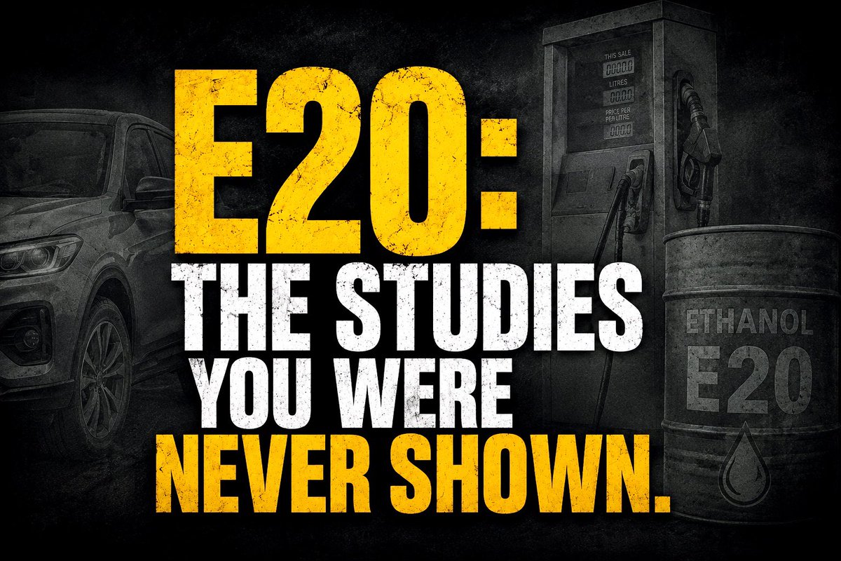 vigilante_monk's tweet photo. 🚨 If E20 is completely safe for all vehicles, why hasn’t the United States approved it for regular Non-Flex-Fuel cars?

For months, we have been told E20 is safe, beneficial and the future of mobility.

So I decided to look beyond official claims and read what independent international studies from the US Department of Energy (DOE), EPA-reviewed research, State of Minnesota materials testing, and other third-party sources have to say.

Here’s what I found.

📌 1. Mileage Loss
• Ethanol contains around 30% less energy per litre than pure petrol.
• Independent estimates suggest:
➡️ E10: 2–5% lower mileage.
➡️ E20: 5–15% lower mileage in vehicles not designed for higher ethanol blends.

Source:
Advanced BioFuels USA
https://t.co/JTNibIFNdk

📌 2. Emissions
According to a US DOE study (2009):
• E15/E20 showed no additional reduction in carbon monoxide (CO) compared with E10.
• Some vehicles running E20 recorded slightly higher CO emissions.
• NOx emissions increased by 50–75% in small engines compared with straight gasoline.
• Researchers also raised concerns that long-term catalyst degradation and material incompatibility could affect emissions over time, prompting further durability testing.

Source:
Environmental Working Group (referencing DOE data)
https://t.co/dTyi6Irmk2

📌 3. Corrosion & Material Damage
A State of Minnesota laboratory study, conducted using SAE/ASTM standards, exposed metal samples to gasoline, E10 and E20 for over 2,000 hours.

The findings reported:
• Greater discoloration in metals exposed to E20.
• Certain alloys developed pitting, measurable corrosion and mass loss after prolonged exposure.

Source:
Renewable Fuels Association (reporting the Minnesota materials study)
https://t.co/hDn8xaLidt

📌 4. Older Vehicles Face Greater Risk
Independent reviews note that higher ethanol blends can:
• absorb moisture,
• accelerate corrosion,
• degrade rubber seals, gaskets and carburetor components,
• increase wear in engines not designed for higher ethanol blends.

Modern flex-fuel vehicles are engineered for high ethanol blends.
Millions of older vehicles are not.

Source:
Advanced BioFuels USA
https://t.co/JTNibIFNdk

📌 5. The Question Nobody Wants to Answer
In the United States, E20 is not approved for use in ordinary non-flex-fuel vehicles. It requires EPA approval under the Clean Air Act before widespread use.

If E20 is truly safe for every vehicle, why hasn’t one of the world’s largest automotive markets approved it for regular cars?

Source:
Minnesota Legislature
https://t.co/zg5gJRJQ5N

This isn’t about being pro ethanol or anti ethanol.

It’s about transparency, informed choice and consumer rights.

If independent studies raise questions about fuel economy, emissions, corrosion and compatibility, why are millions of owners of non-compatible vehicles expected to accept the risk without even being given a choice?

Science should shape policy. But here under the leadership of @narendramodi Policy is shaping science.😂

@tehseenp @PMOIndia @HardeepSPuri @nitin_gadkari @tehseenp @nachiket1982 @draschawnadke @theracemonkey @FactswithDinesh 

#E20 #Ethanol #RightToChooseFuel #ConsumerRights #FuelPolicy #Automobile #RoadSafety #India