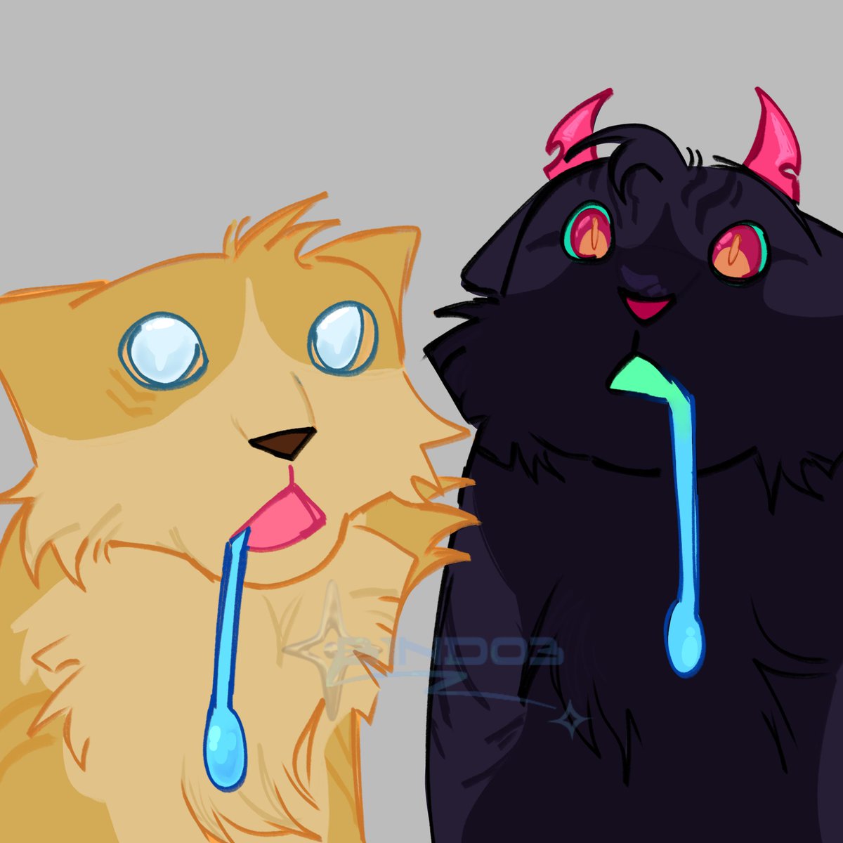 B1nd03's tweet photo. Stupid cats #kaijuparadise https://t.co/7lKrmB6tBh