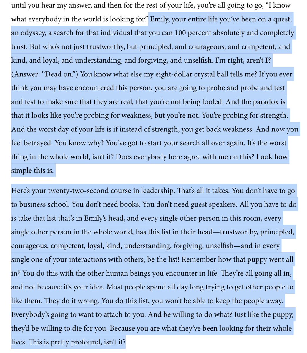 SeanDeLaney23's tweet photo. Peter Kaufman’s 22 second course in leadership. https://t.co/WjJN5WUvBe