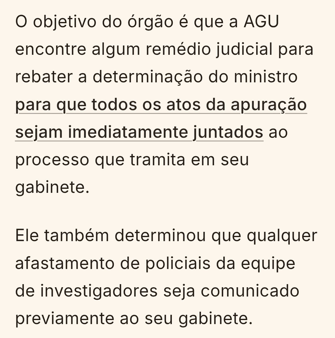 saritacoelho's tweet photo. A AGU do Lula quer impedir que o ministro acompanhe as investigações do caso INSS em tempo real e que determine afastamento de policiais. Vai vendo... https://t.co/ik2mhTlXyC