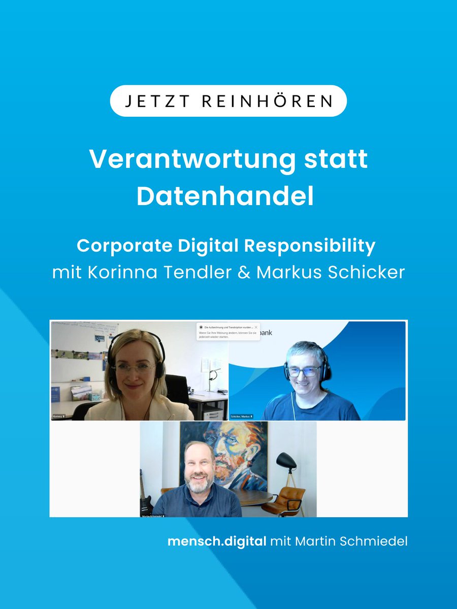 Outbank's tweet photo. Im Podcast 'https://t.co/09yxPciBwd' haben unser CIO mit Korinna Tendler vom STMUV Bayern gemeinsam mit Host Martin Schmiedel über #CDR gesprochen und beleuchtet, wie Outbank finanzielle Souveränität mit dem Schutz der Privatsphäre vereint. 
🎧 Hört rein: https://t.co/clegq1Fa18 https://t.co/eSLC1g9v0T