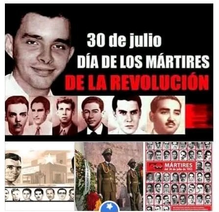 DrRobertoMOjeda's tweet photo. Recordamos a Frank País, Raúl Pujol, René Ramos Latour y José María Martínez Tamayo, caídos un 30 de julio, y a tantos héroes y heroínas que ofrendaron sus vidas para que #Cuba tuviera la soberanía y libertad por la que habrá que seguir dándolo todo. #CubaSoberana https://t.co/jSemdl4DZl